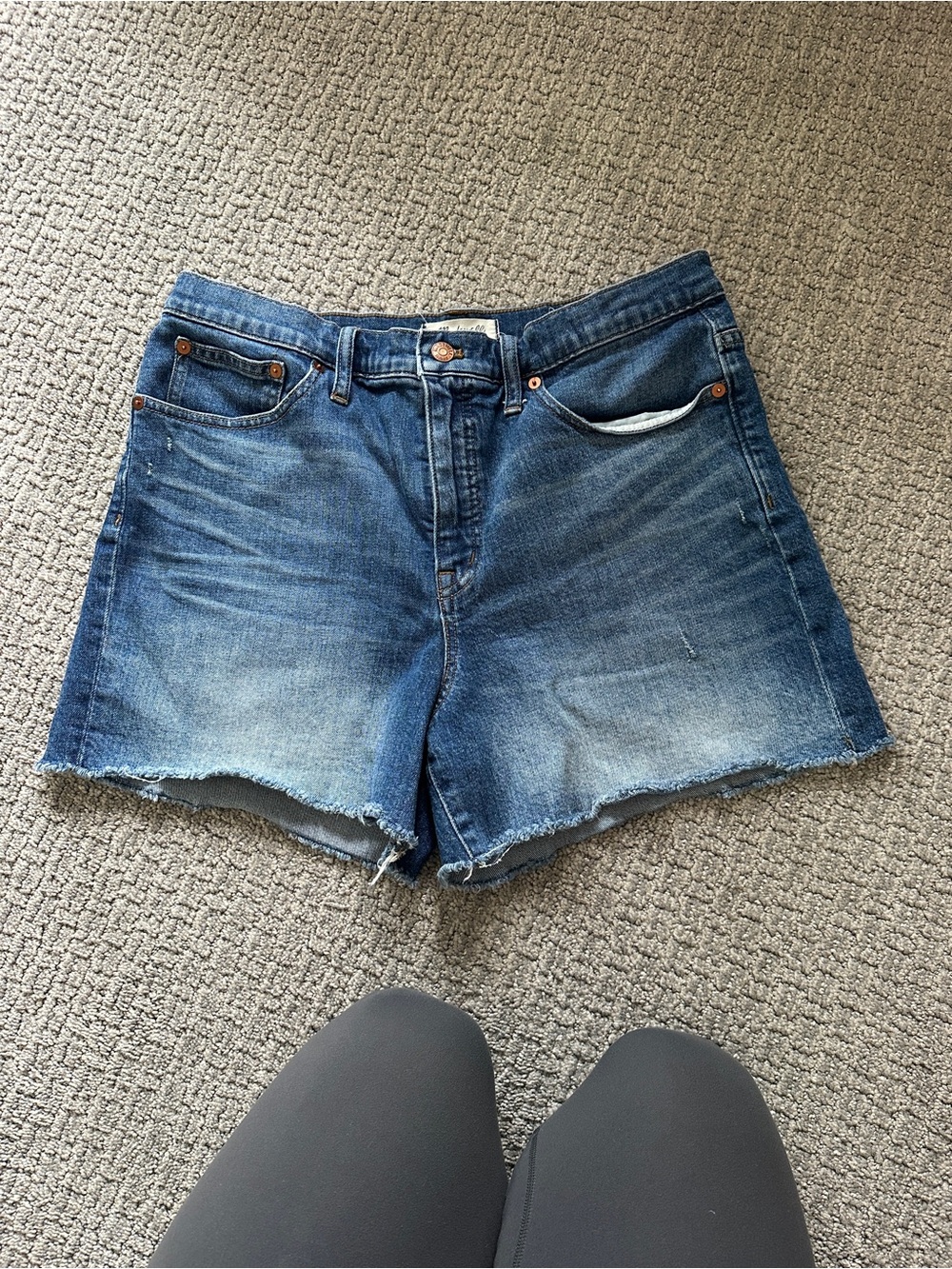 Madewell High-Rise Blue Denim Women's Shorts